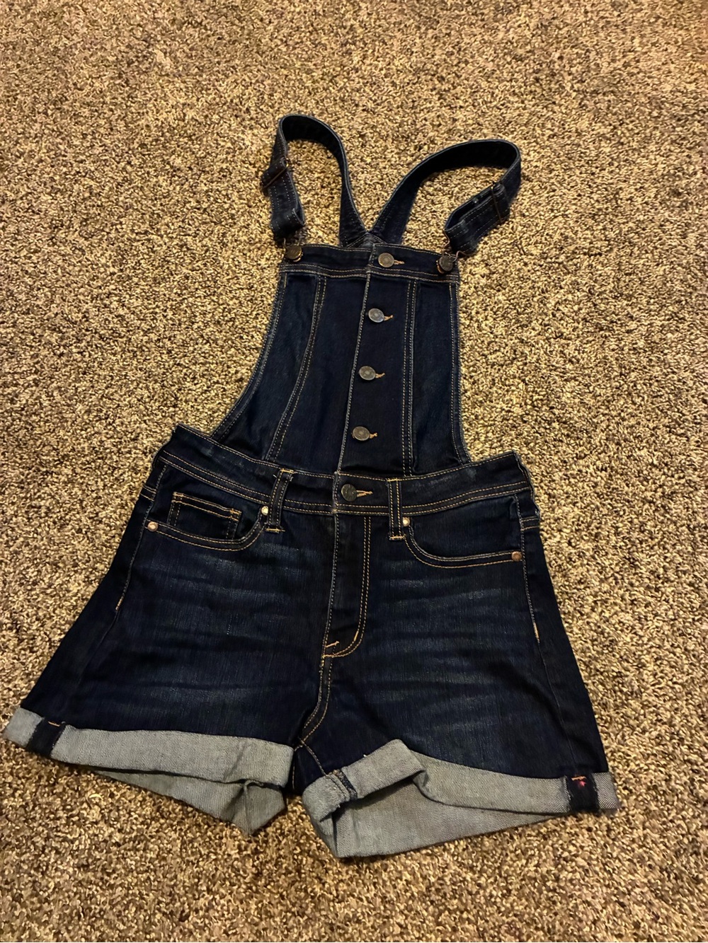 GUESS Short Overalls with Button Front